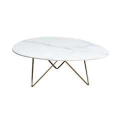 FURNIFIED Coffee Table Richard Ceramic 100cm