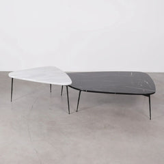 FURNIFIED Coffee Table Lewis Marble 120cm