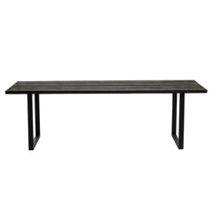 FURNIFIED Bench Lex Black Wood 240cm