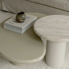 FURNIFIED Loches Coffee Table Stoneskin