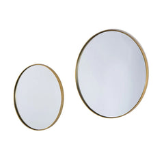 FURNIFIED Round Mirror Gold 50cm