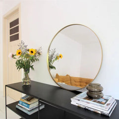 FURNIFIED Mirror Celeste Brass Metal