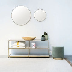 FURNIFIED Mirror Celeste Brass Metal