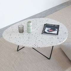 FURNIFIED Coffee Table Richard Terrazzo 100cm