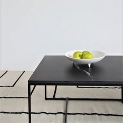 FURNIFIED Coffee Table Miles Calacatta Ceramic