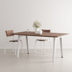 TIPTOE Dining Table New Modern Walnut Steel Legs 160cm