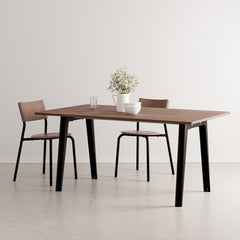 TIPTOE Dining Table New Modern Walnut Steel Legs 160cm