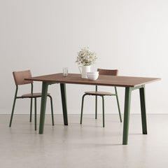 TIPTOE Dining Table New Modern Walnut Steel Legs 160cm