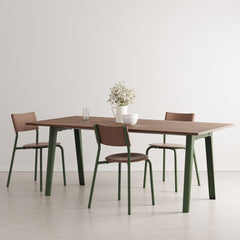 TIPTOE Dining Table New Modern Walnut Steel Legs 190cm