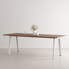 TIPTOE Dining Table New Modern Walnut Steel Legs 220cm