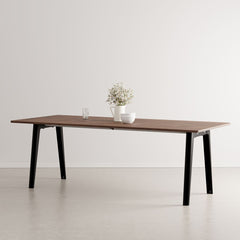 TIPTOE Dining Table New Modern Walnut Steel Legs 220cm