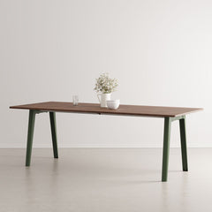 TIPTOE Dining Table New Modern Walnut Steel Legs 220cm