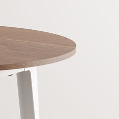 TIPTOE Round Dining Table New Modern Walnut Steel Legs ø110cm