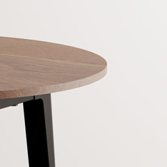 TIPTOE Round Dining Table New Modern Walnut Steel Legs ø110cm