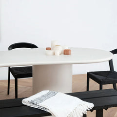 FURNIFIED Dining Table Trio Microskin 300cm