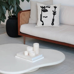 FURNIFIED Coffee Table Tours Microskin 100cm