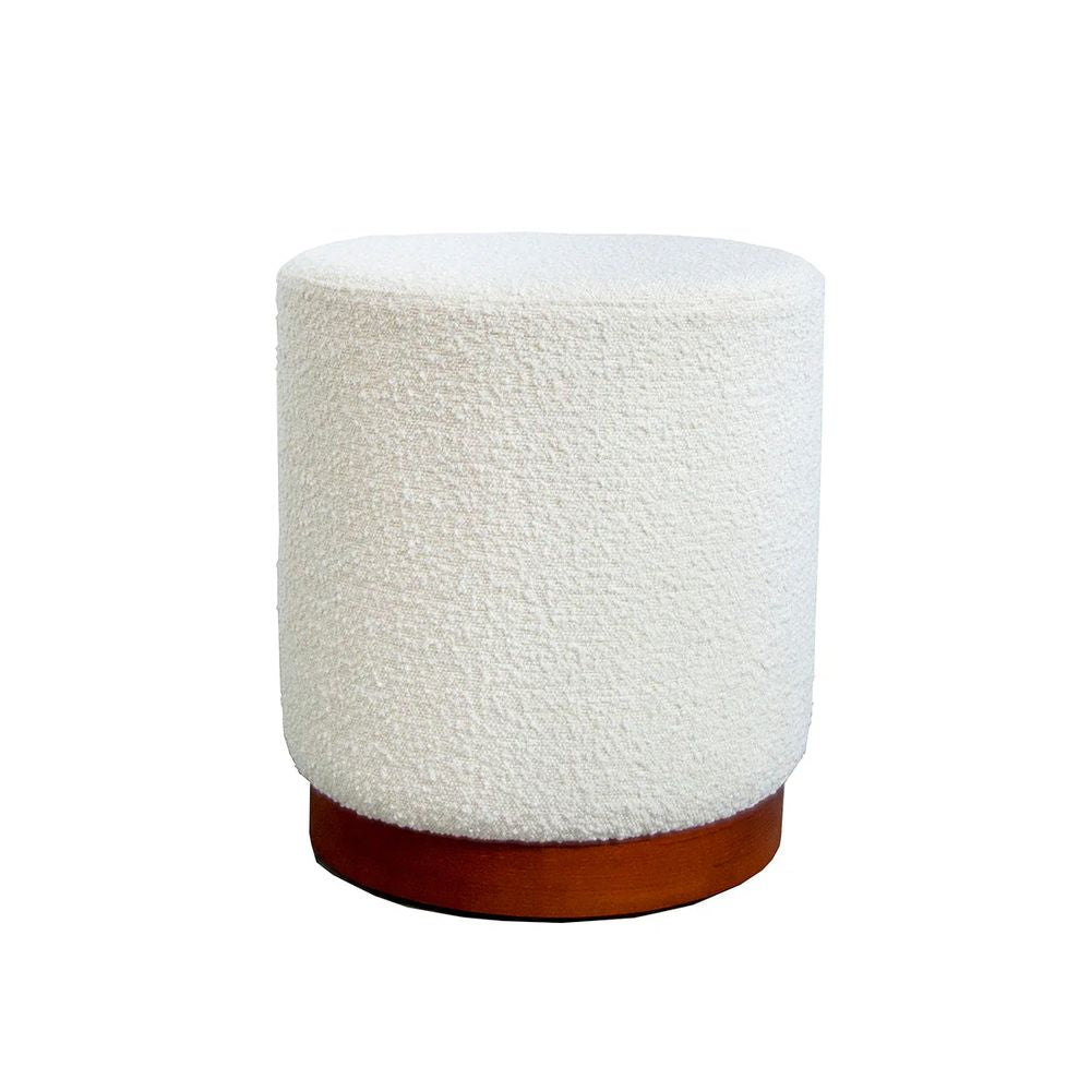 FURNIFIED Stool Piano Off-White Terry Fabric