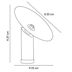 MARKET SET Table Lamp Gatsby Printed 32cm