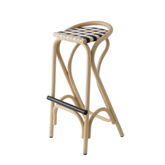 ORCHID EDITION Bar Stool Virage Rattan 83cm Blue