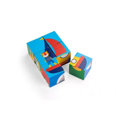 MOULIN ROTY Puzzle 6 cubes Popipop