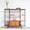 FURNIFIED Shelving Unit Julio Metal Teak 150cm