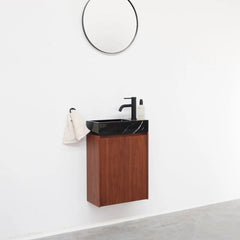 FURNIFIED Washbasin PortoKrabi Walnut Marble