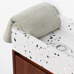 FURNIFIED Washbasin PortoKrabi White Terrazzo