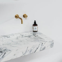 FURNIFIED Washbasin Remy Marble 65cm