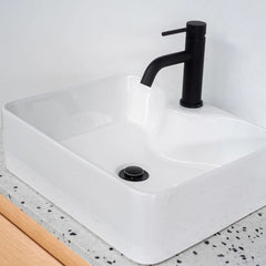 FURNIFIED Bathroom Furniture Set 23 Oak White Terrazzo