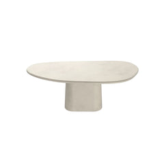 FURNIFIED Antwerp Dining Table Organic Shape Cloudy Latte