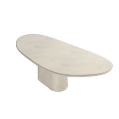 FURNIFIED Antwerp Dining Table Organic Shape Cloudy Latte