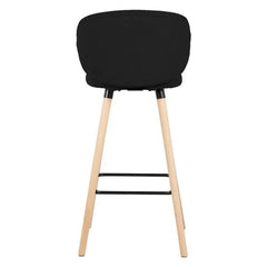 ZAGO Bar Stool Tiago Beech Legs Fabric 65cm