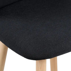 ZAGO Bar Stool Tiago Beech Legs Fabric 65cm