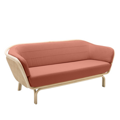 ORCHID EDITION Sofa Boa Rattan Capture Fabric Pink