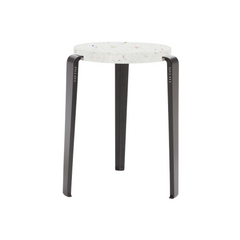 TIPTOE Stool Lou Recycled Plastic Venezia Steel Legs 45cm