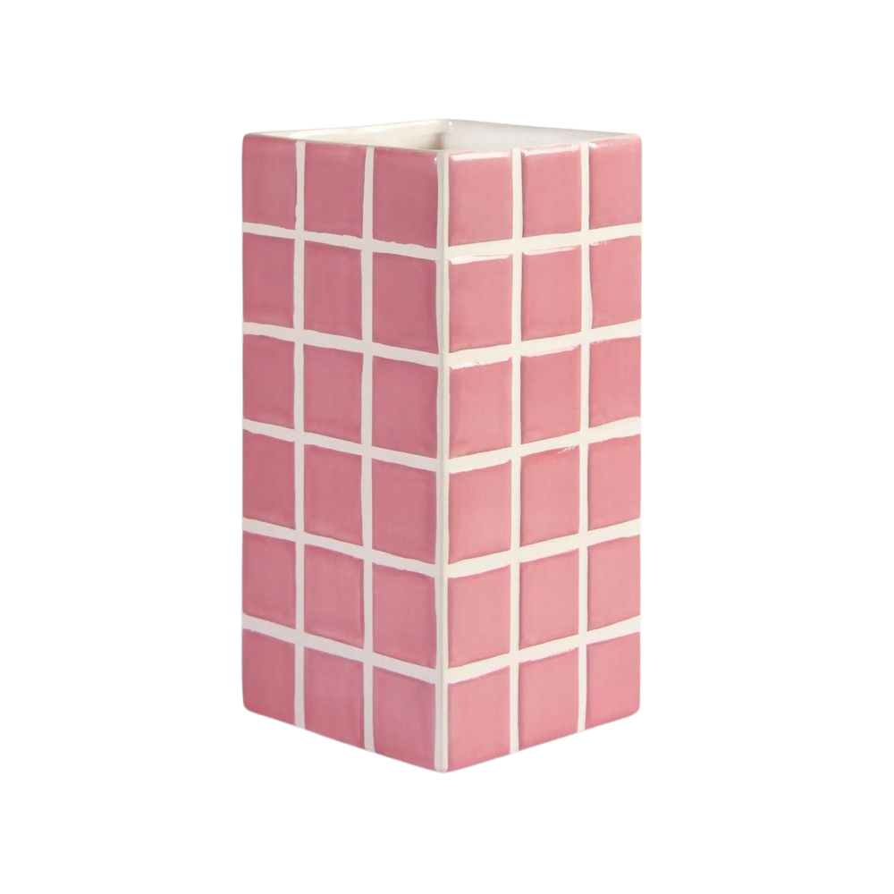 &KLEVERING Vase Tile Pink