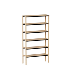 KANN DESIGN Bookshelf Tal 6 Tray Oak