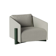 KANN DESIGN Sofa Armchair Timber 1 Seater Grey