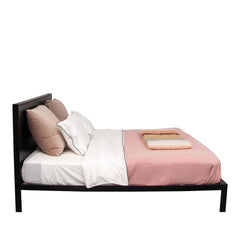 FURNIFIED Bed Emilio Metal Wood 210x180cm