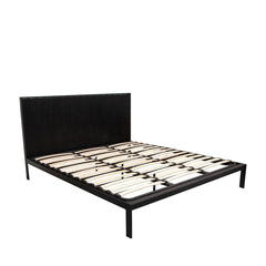 FURNIFIED Bed Emilio Metal Wood 210x180cm