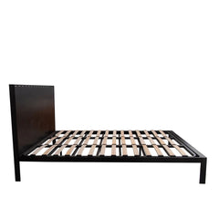 FURNIFIED Bed Emilio Metal Wood 210x180cm