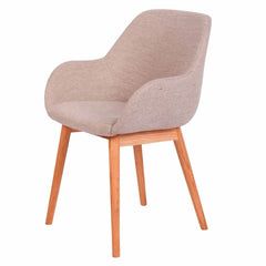 ZAGO Armchair Altea Wood Legs Fabric