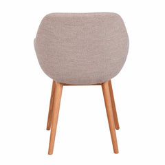 ZAGO Armchair Altea Wood Legs Fabric