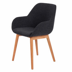 ZAGO Armchair Altea Wood Legs Fabric