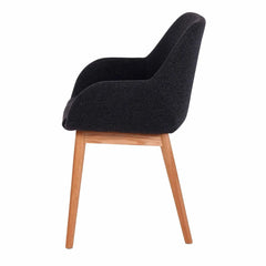 ZAGO Armchair Altea Wood Legs Fabric