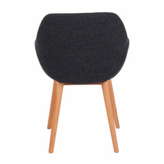 ZAGO Armchair Altea Wood Legs Fabric