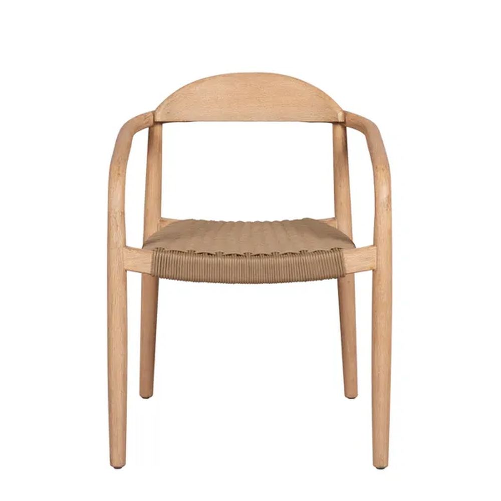 ZAGO Dining Armchair Anam Eucalyptus Colored Rope