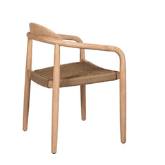 ZAGO Dining Armchair Anam Eucalyptus Colored Rope