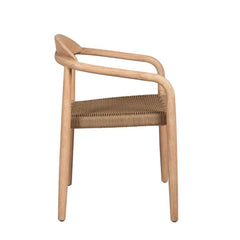 ZAGO Dining Armchair Anam Eucalyptus Colored Rope