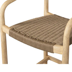 ZAGO Dining Armchair Anam Eucalyptus Colored Rope